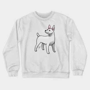 Dog - Rat Terrier - White Crewneck Sweatshirt